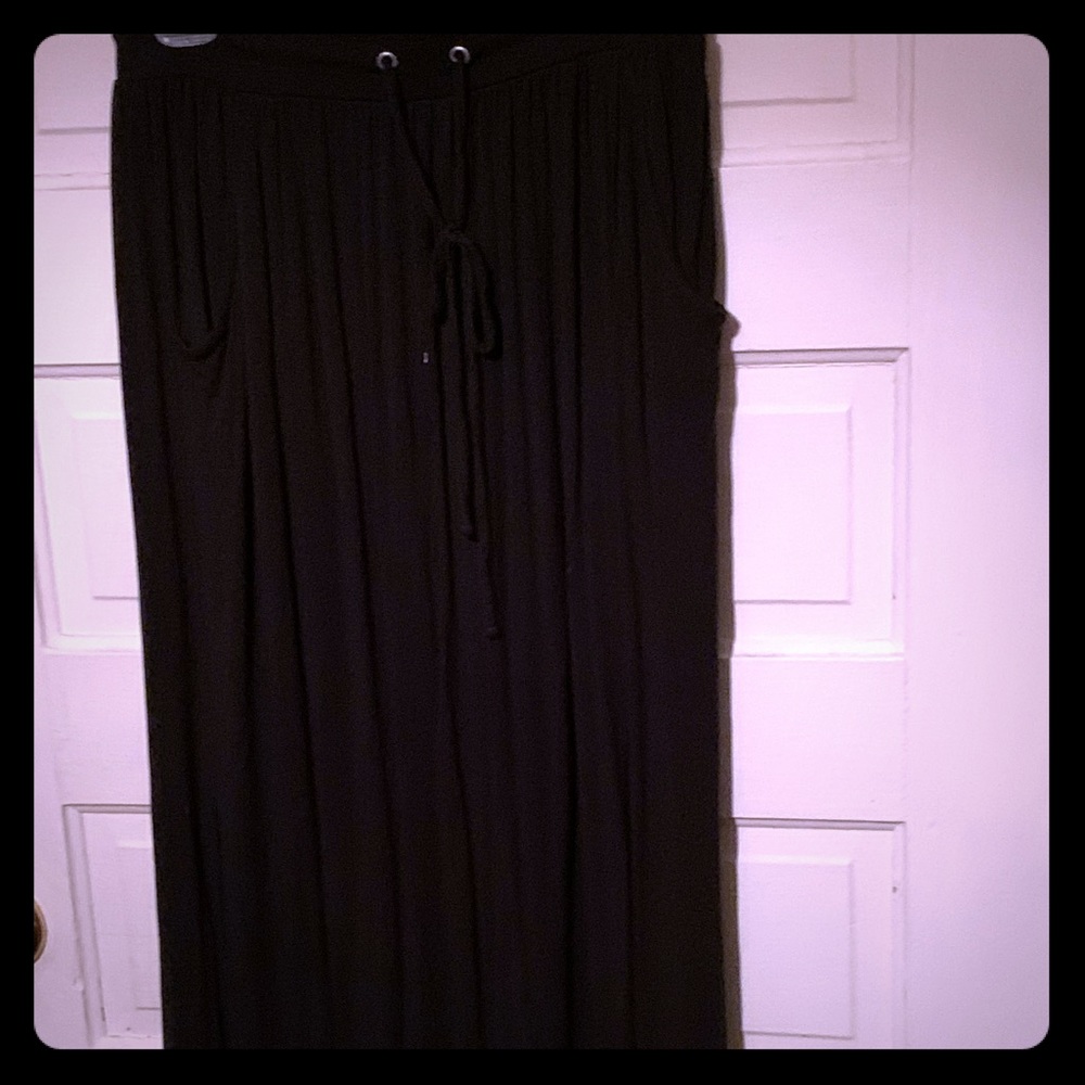 Black maxi skirt